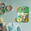 Toy Storage Bag See-through Mesh Cartoon Animal Print Large Capacity Great Suction Quick Drying Baby Bath Toy Organizer Shower Caddy Hanging Holder