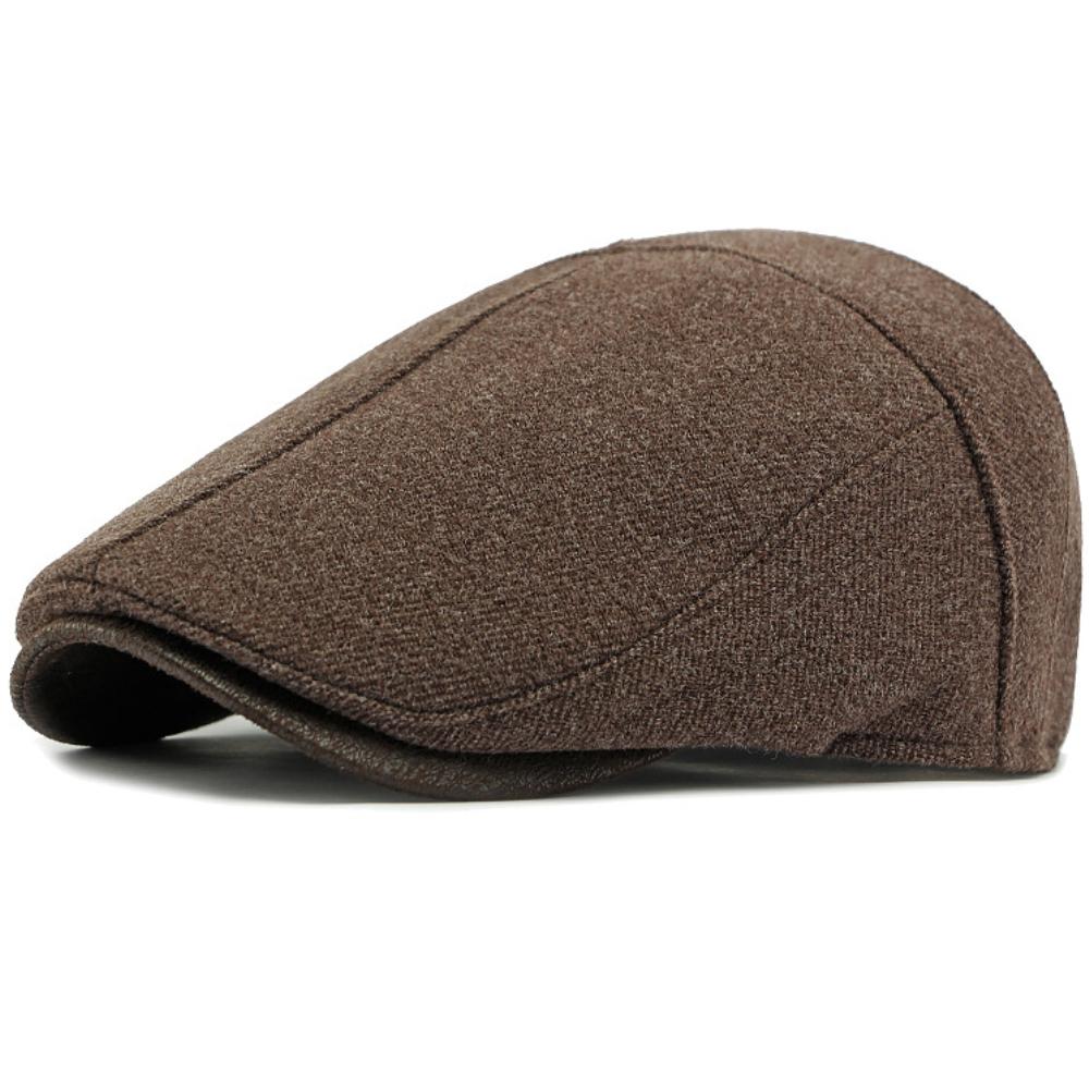 HT4941 Mens Berets Women Autumn Winter Wool Beret Hat Male Female Ivy Flat Cap Vintage Artist Painter Hat Adjustable Beret Cap
