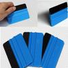 1pcs Car Decals Squeegee Vinyl Wrapping Spatula Edge With Scratch-free Suede Felt Window Film Lights Film Scraper Tool
