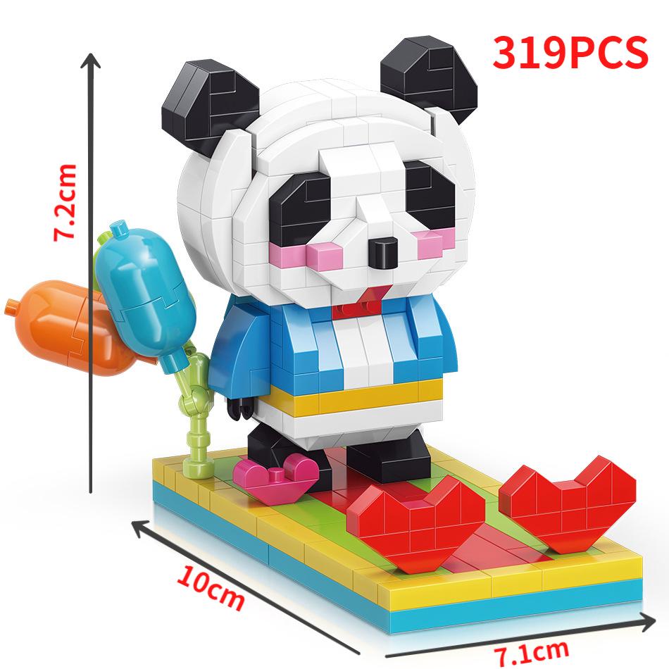 Panda Mobile Phone Bracket Building Blocks Toys for Boys Girls Diamond Bricks Creative Construction Blocks Toys Volwassenen Gift