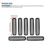 Car Front Hood Grille Ring Cover Protective Sticker For Jeep Wrangler TJ 1997-2006 Car Exterior Accessories 