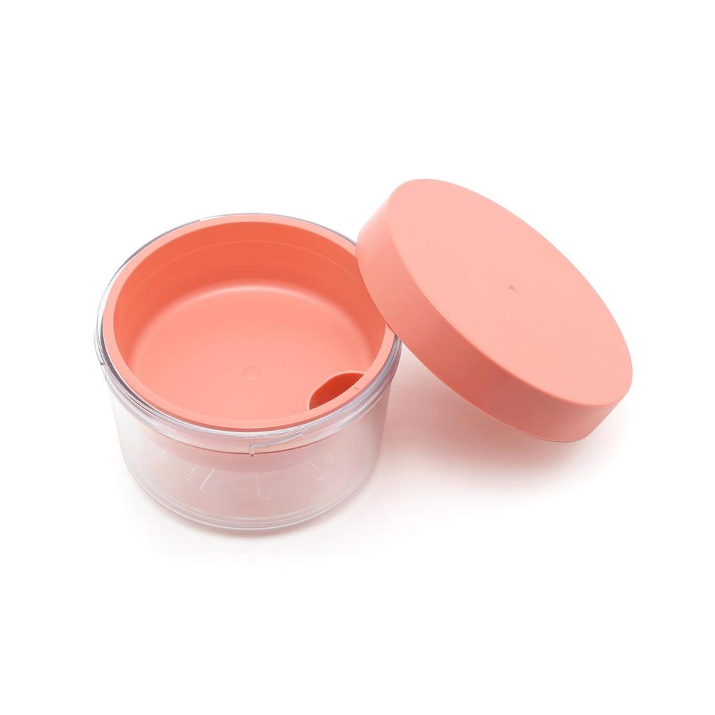 Miyoshi Seisakusho Nudel-Lunchbox mit integriertem Eis-Macaron GEL-COOL Pack, Rund, Pink, 0101-0235