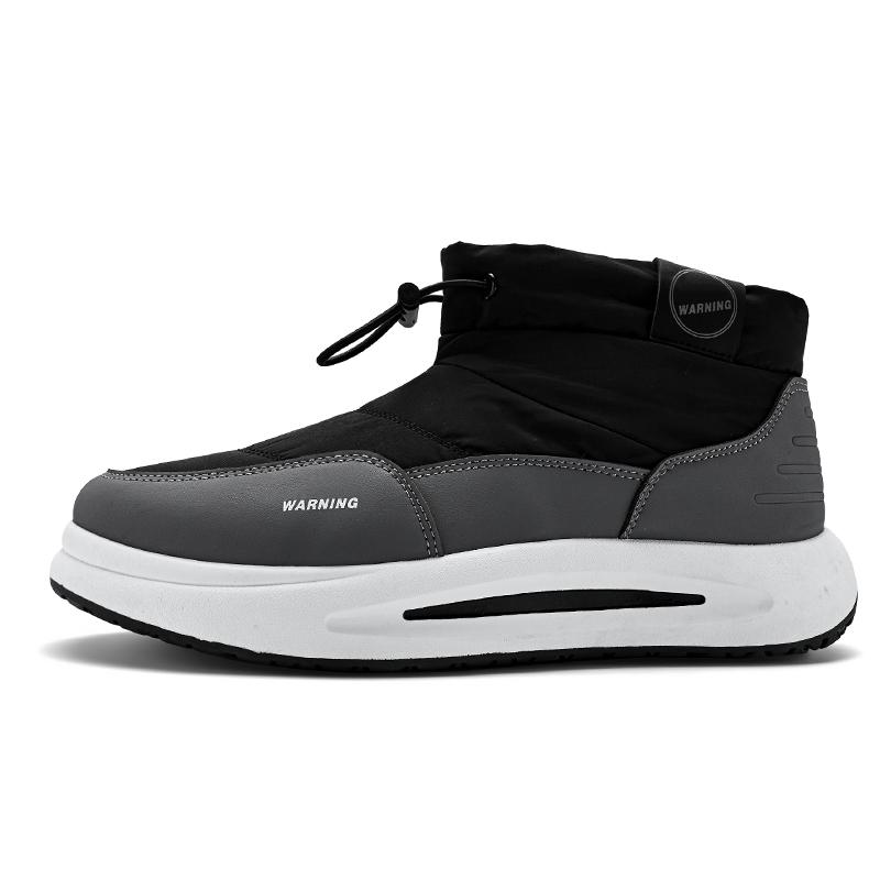 

High Top Waterproof And Anti Slip Down Cloth Men s Bread Shoes Snow Boots For Men Winter With Plush Men s Cotton Shoes 44