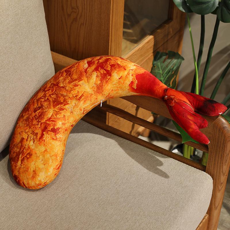 Cartoon Food Prawn Throw Pillow Plush Toy Doll Lobster Pliers Doll Home Pillow Cushion Doll