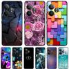 Case For Realme GT 6 GT 6T Case Cool Silicone Protective Cover for Realme GT 6T GT6 / GT6T Bumper Protector Flowers Fundas Coque