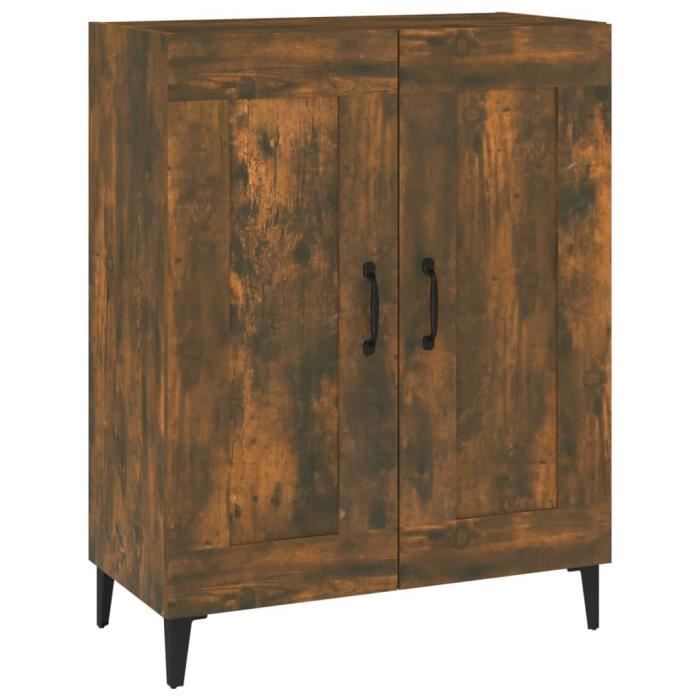817342 vidaXL Buffet Smoked Oak 69.5x34x90 Cm Engineered Wood