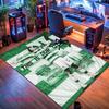 Celtic Football Club Teppich für Wohnzimmer Schlafzimmer Zuhause Sofadekoration, Rutschfeste Bodenmatte für Kinder zum Spielen