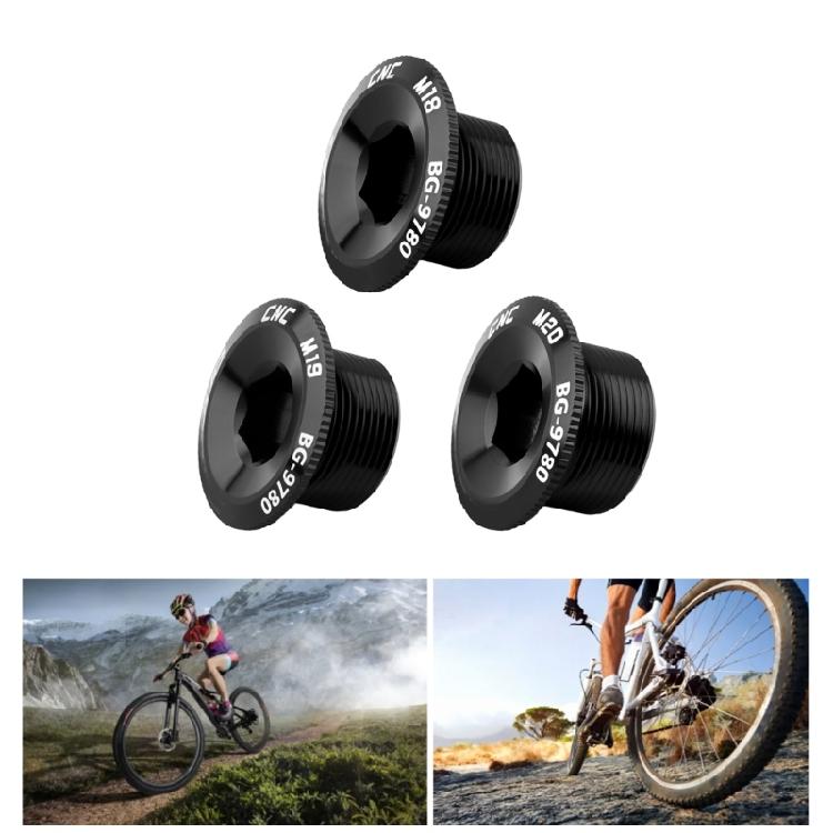 18/19/20mm Bike Crank Cover Screws Crankset Arm Bolts Bicycles Crank Arm Screws Aluminum Alloys Crankset Cover Screws