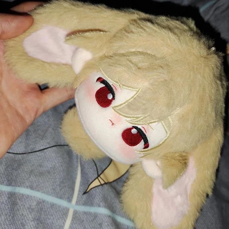 Anime Genshin Impact Kaveh Alhaitham Cute Kawaii Ear Tail Plush Doll Dango Pendant Cosplay Keychain Toys Birthday Gift