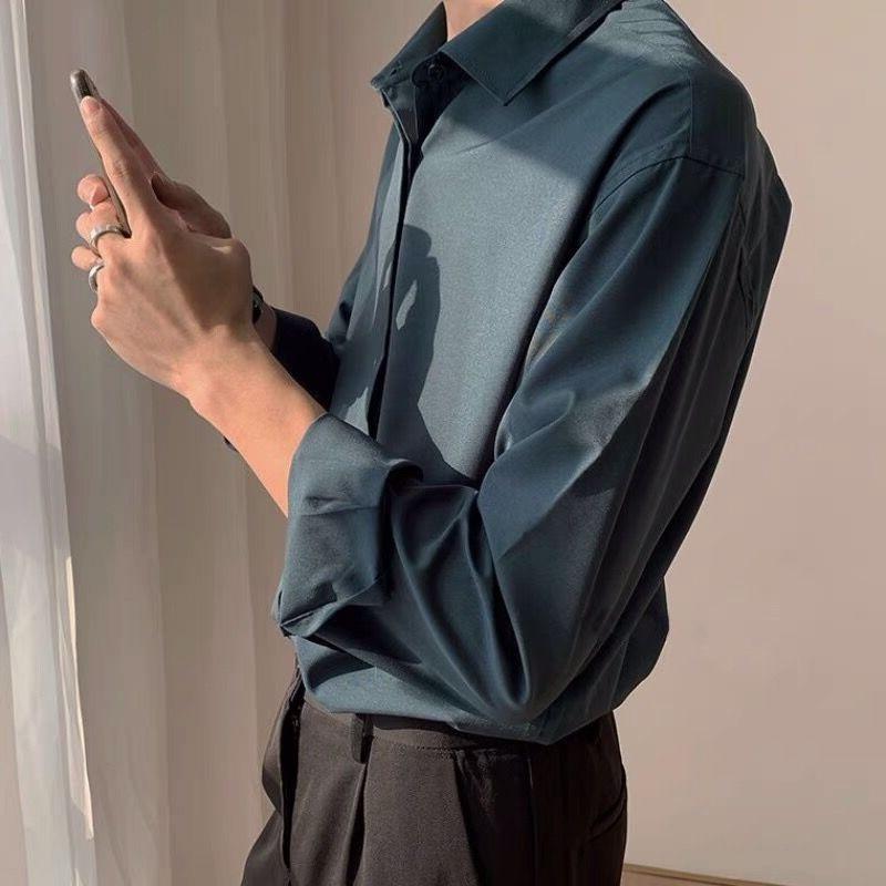 Men's Casual Long Overshirt