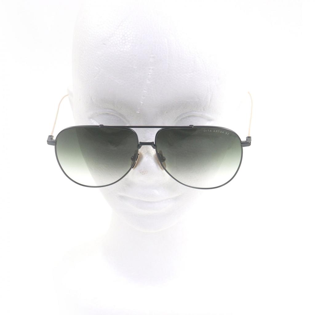 Pristine DITA Sunglasses Two Bridges Teardrop Cancer Metallic Used