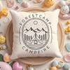 Camping Outdoor Logo Cushion Cover Plush Fabric Soft Double-Sided Printed Sofa Warm Winter Home Gift Pillow Case