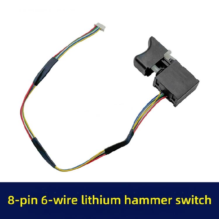 Repair Control Assembly for Power Tool Service, Fixed Line Assembly, Variable Input and Direction Change Support, Black Housing Part