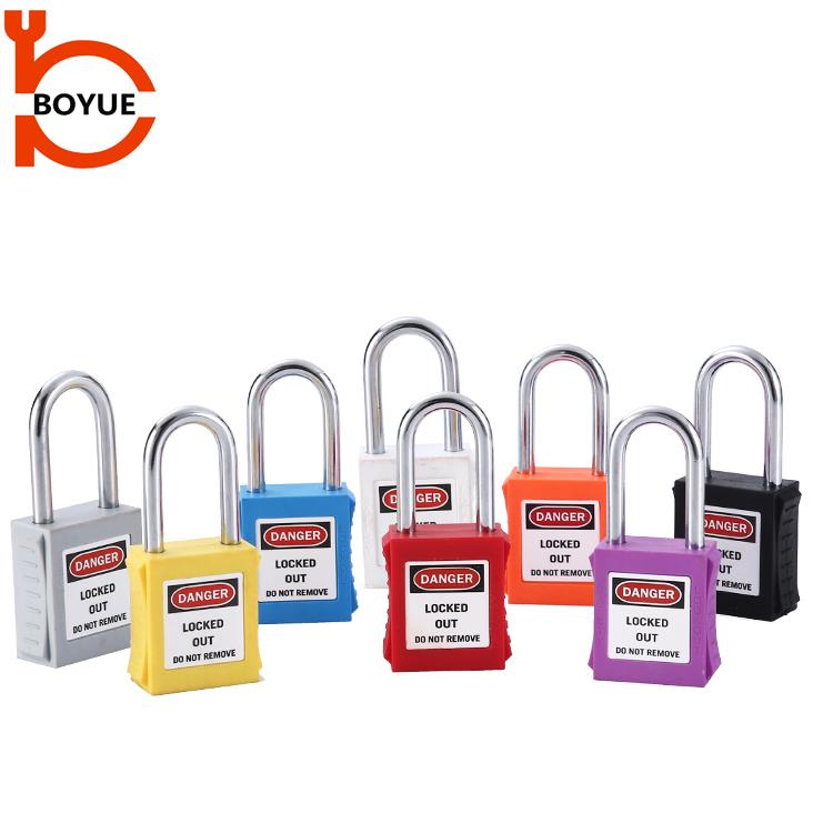 High Security Safety Padlock Key Unlock Durable Steel Nylon Master Key Industrial Use Boyue S/S38-KD China Brand Quality 1 Year