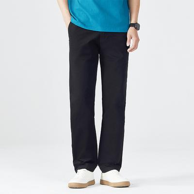 Spring and Autumn New Casual Pants Simple Business Casual Pants Straight Fashion Joker Loose Skin-friendly Fabric.