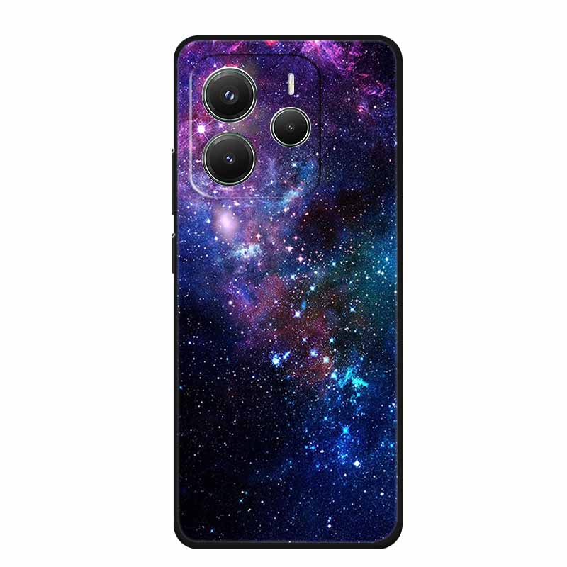 

For Xiaomi Redmi Note 14 5G Back Cover Case Fashion Picture Black Silicone Soft Phone Cases For Redmi Note 14 4G Global Case Bag Redmi Note 14 4G