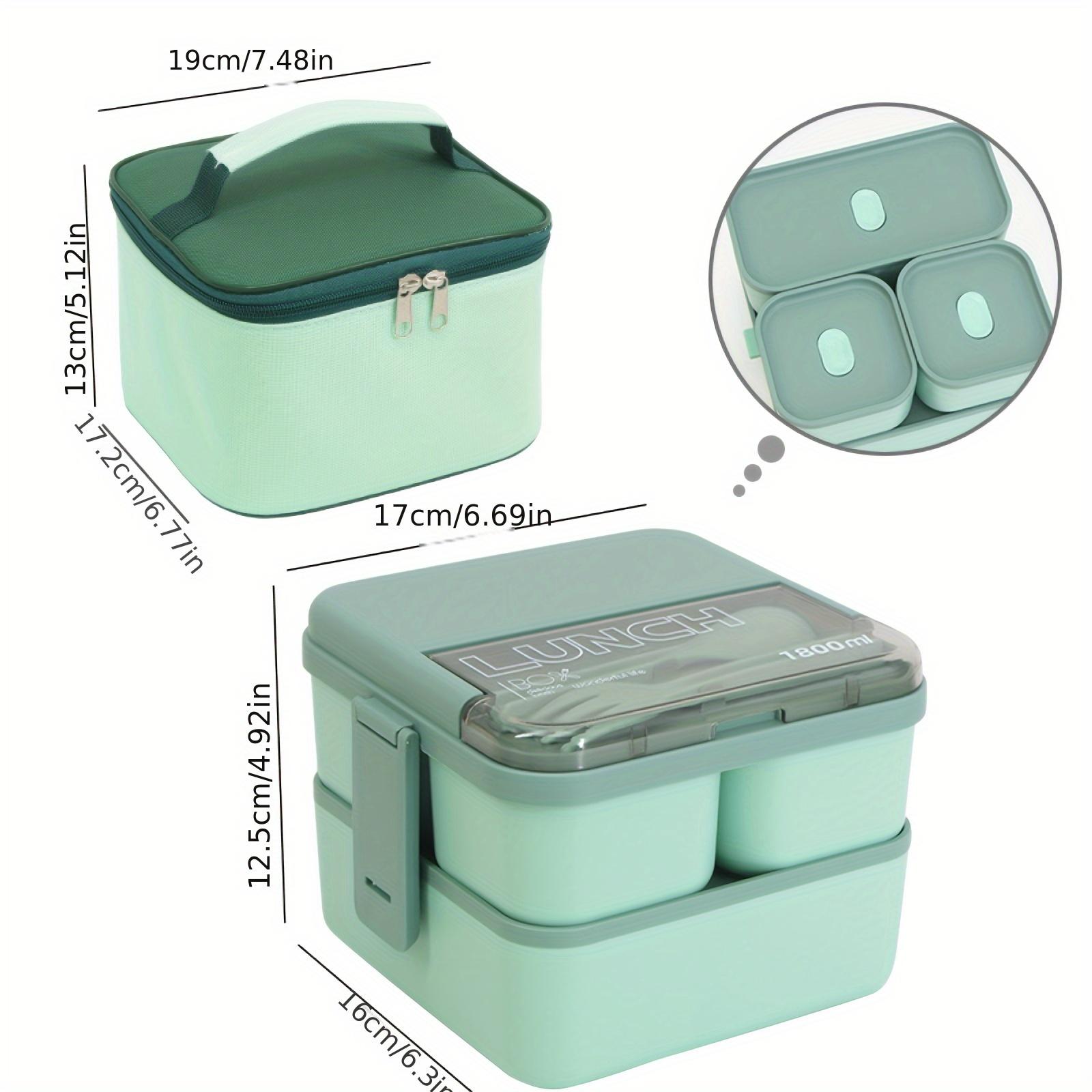 

2pcs/set Large-capacity Portable Lunch Box Set Insulated Lunch Box with Tableware - Suitable for Schools and Offices Durable