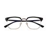 Kurzsichtigkeitsbrille Strahlenschutz Blaulichtschutz Augenschutz Flache Gläser Retro Halbrand