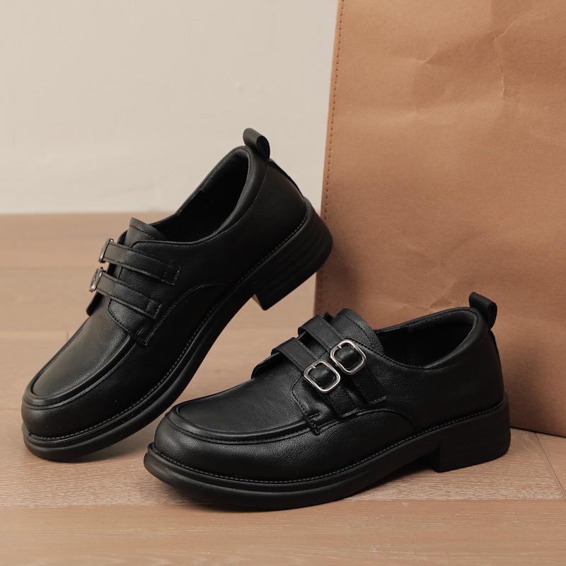 Женские лоферы слипоны 2026 Весна Осень Офисная повседневная обувь Плоские Мягкие Женские Повседневные Туфли Чисто Черные Удобные 41 чёрный