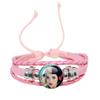 Melanie Martinez Crybaby Braccialetto in Pelle Rosa Cabochon in Vetro Modello Copertina Album Pop Music Braccialetto in Pelle Gioiello Regalo per Fan