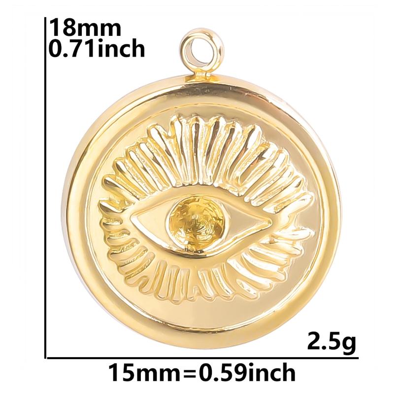 5pcs/Lot Gold Color Animal Butterfly Charm Ojo Turco Stainless Steel Charms For Jewelry Making Supplies Skull Head Star Moon Eye