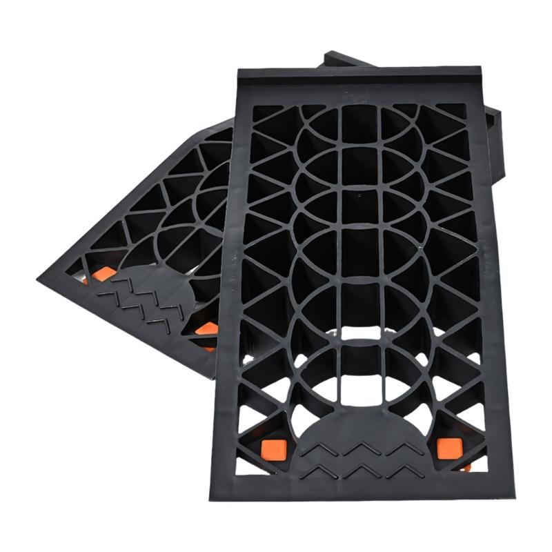 

Sturdy Rubber Vehicle Ramp For Low Clearance Cars And Motorcycles Featuring Anti Slip Texture Holds Up To 4000 Lbs 1