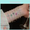 Cross Pendant Bracelet With Cubic Zirconia For Womens Fashion Accessory Gift