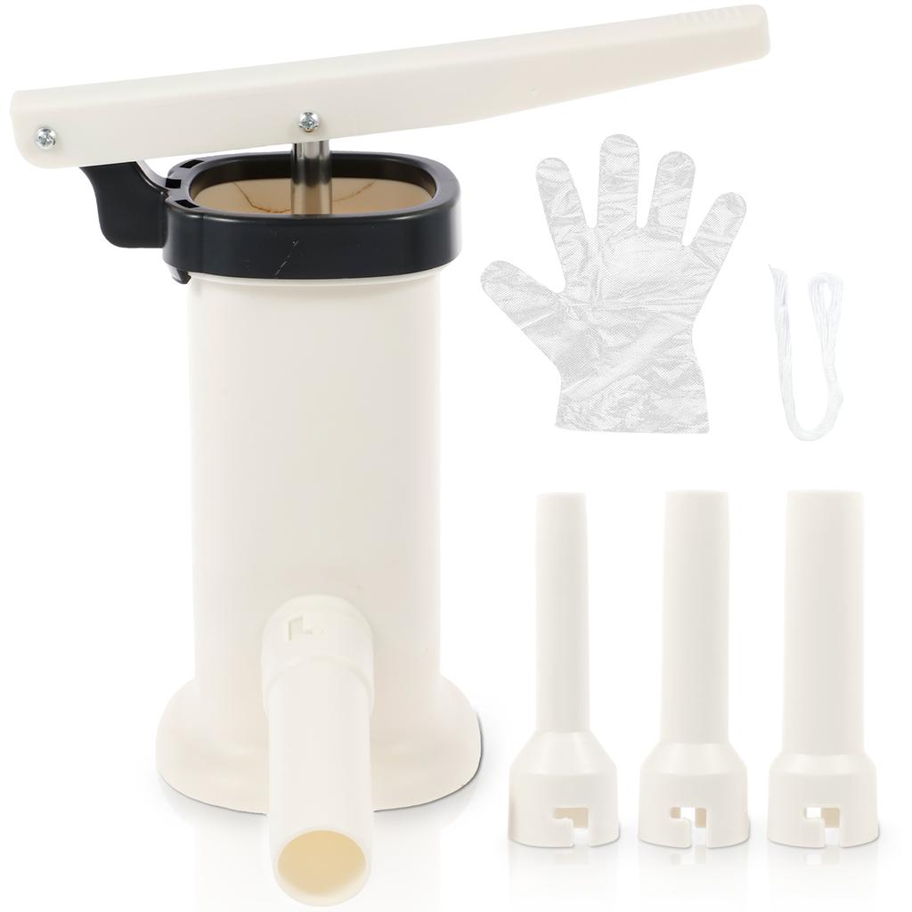 Manual Sausage Stuffer Machine Plastic Vertical Sausage Filling Machine Household Kitchen Homemade Sausage Tool Sausage Filler