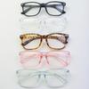 2 Pairs Of Unisex Square Light Blue Computer Goggles Anti Blue Light Blocking Glasses Retro Style