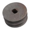 Motor Belt Pulley H Hole 12x17mm Double Groove Metal Belt Pulley for Brushed Brushless Direct