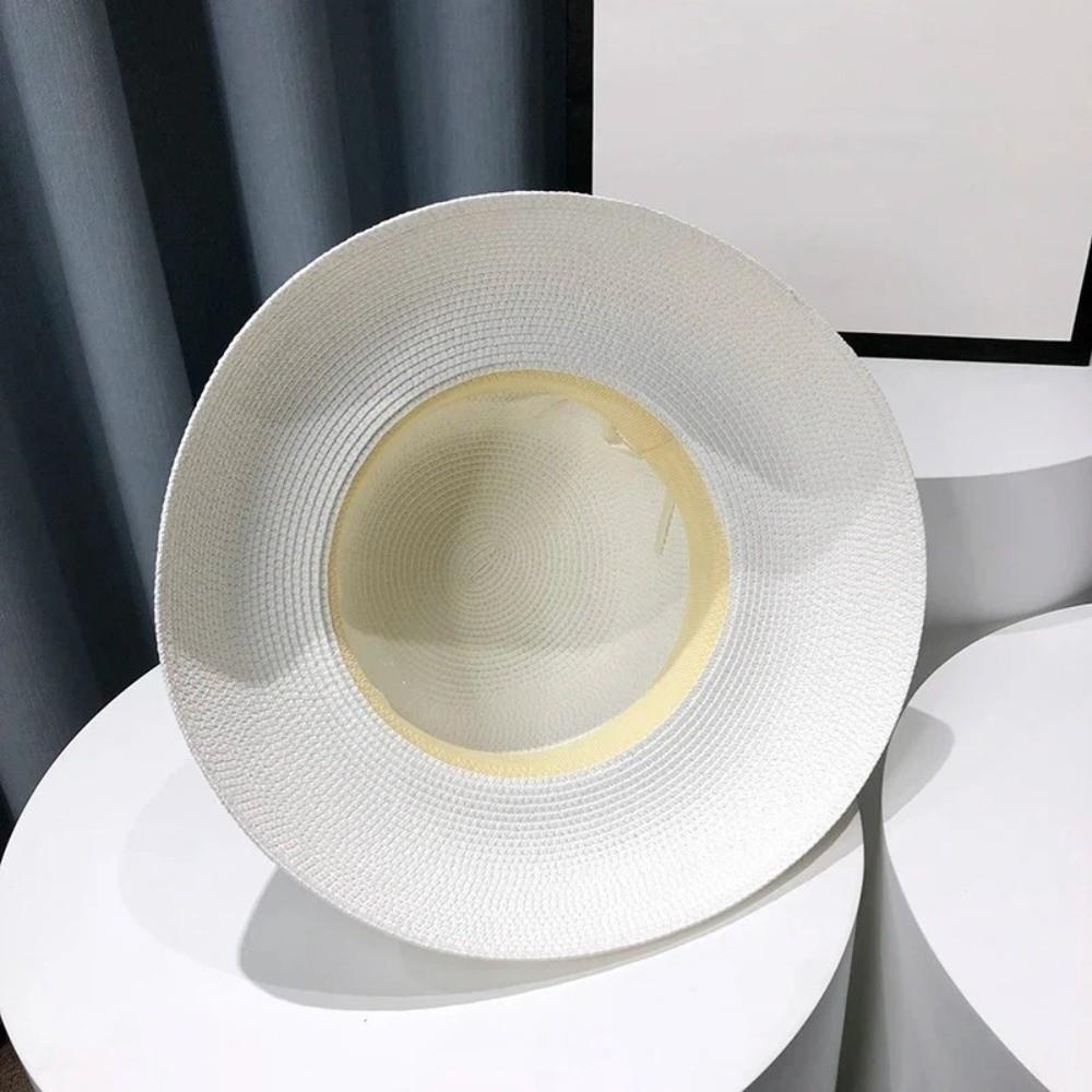 UV Resistant Women Straw Hat Wide Brim Face Covering Sun Hat Beach Sun Hat For Beach Vacation