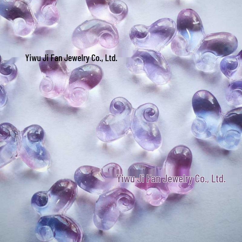 

Lapis Lazuli Butterfly Glass Beads, 10x14mm, Straight-Hole, DIY Antique Hairpin, Hanfu Headdress or Bracelet Accessories. 450g, 500 pcs