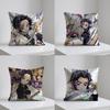 SShinobus KKochous Case Plush Fabric Soft Pillowcase Double Sided Print Cushion Cover Household Gifts