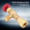 1/4''‑5/16'' Brass  Control Valve for Refrigerant Charging Hose R410A Brass  Control Valve Valve  Control Valve
