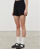 ITOV SEOUL 2Pcs Ribbon Ribbed Shorts Bk