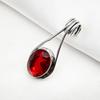 Red Garnet Gemstone Pendant, Handmade Jewelry 925 Solid Sterling Silver Pendant, Gift For Her Women Pendant