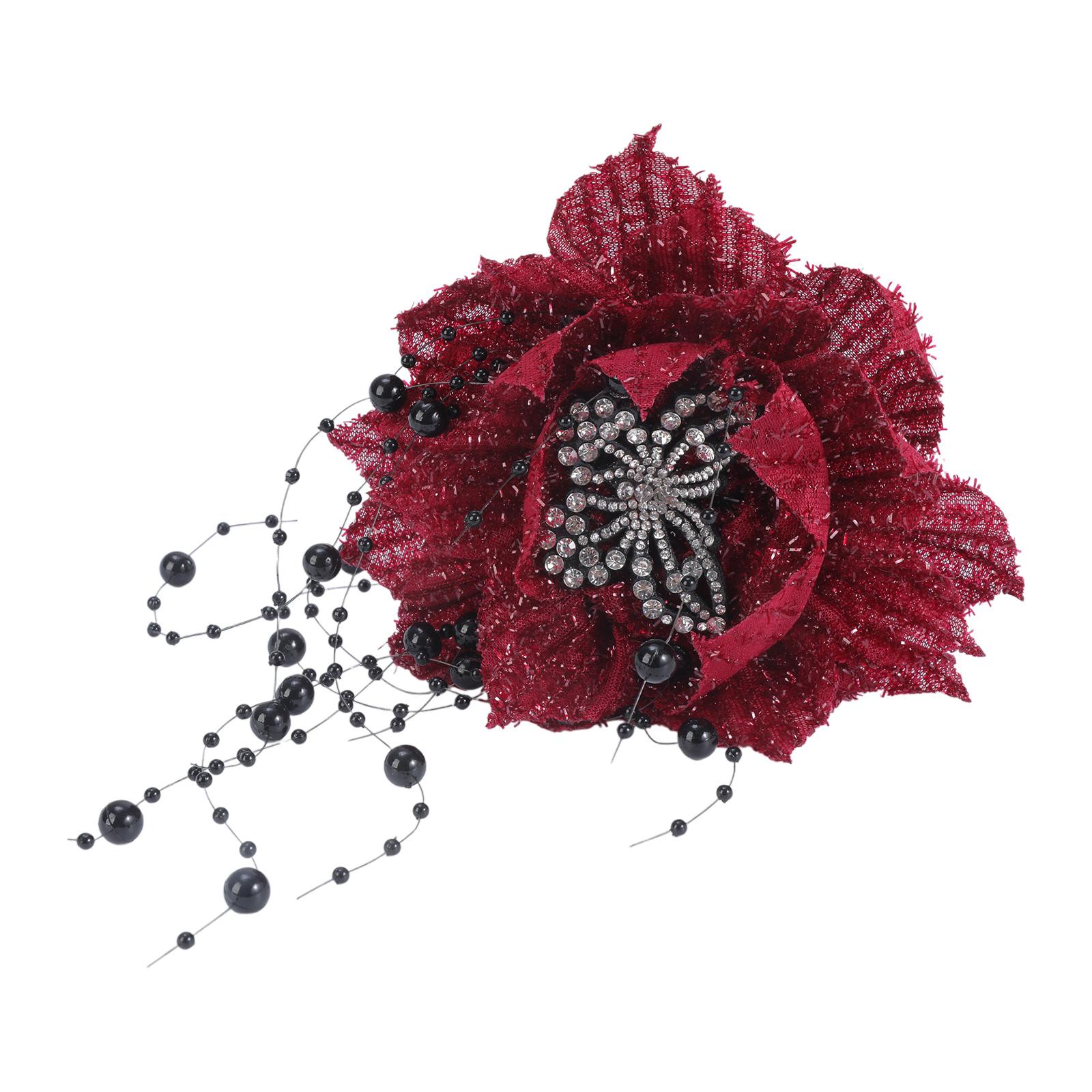 

Rhinestone Butterfly Flower Appliques for Craft Project Hat Hair Clip Making Materials Flower Patches Sewing On Applique 3