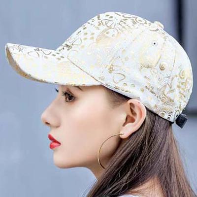Adjustable Graffiti Baseball Cap Sunscreen American Style Patterned Peaked Hat Cotton Versatile Sunshade Casquette Outdoor