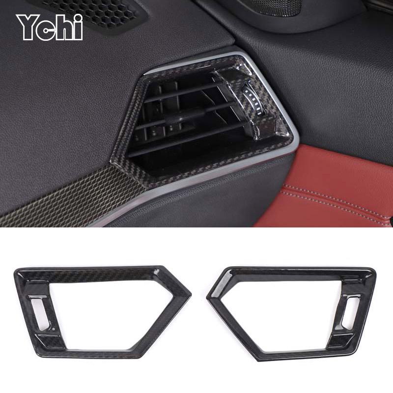 Real Carbon Fiber For BMW 3 Series G20 G21 G28 2020-2026 Car Side Air Conditioning Vent Outlet Cover Trim Car Accessories