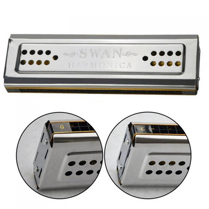 24-hole C&G Double-sided Tremolo Harmonica Playing Harmonica Beginner Self-taught Advanced Wind Instrument