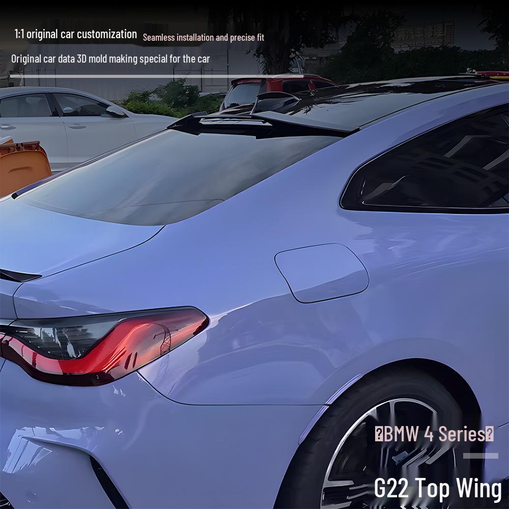 BMW 4 Series G22 (2021+) Non-Destructive Rear Spoiler, Blow-Molded for 2-Door Models