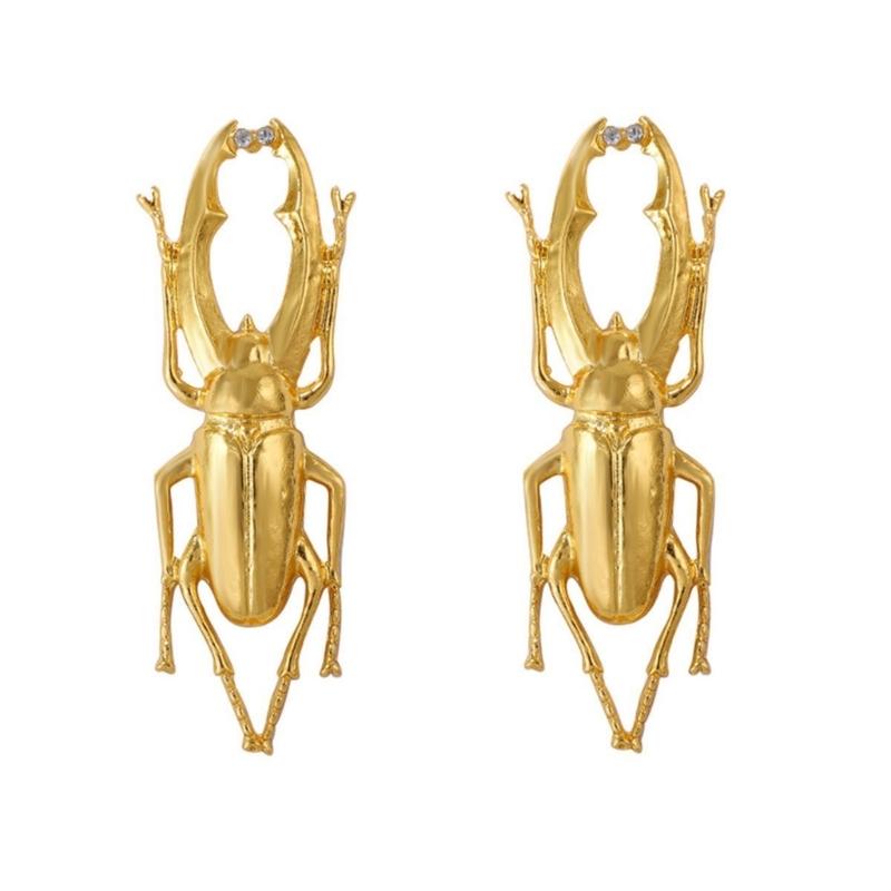 

Exaggerated Ladybugs Shaped Earrings Vintage Styles Alloy Jewelry For Women Girls Fashion Accessories