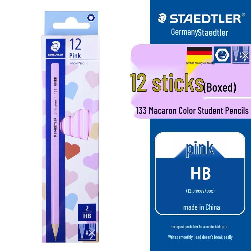 

Germany Schdlo 133 Hexagonal Macaron Color HB Pencil – Smooth Writing, Durable Lead, Perfect for Exams HB