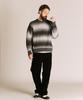 Schott GRADATION CREW KNIT, Men's, Size M, 010, Black, 782-5240004