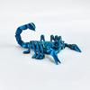 3D Printed Scorpion Figurine Movable Joints Simulation Scorpion Figure Articulated Animal Model Toy Home Office Bookshelf Desktop Decoration Ornament