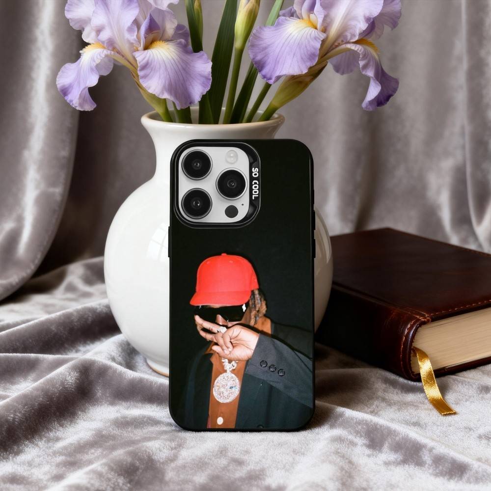 D-Don-N T-Toliver Rapper Sänger Handyhülle Für iPhone17,16,15,14,13,12,11 Plus,Pro Max Schwarze Candy Silberne Handyhülle