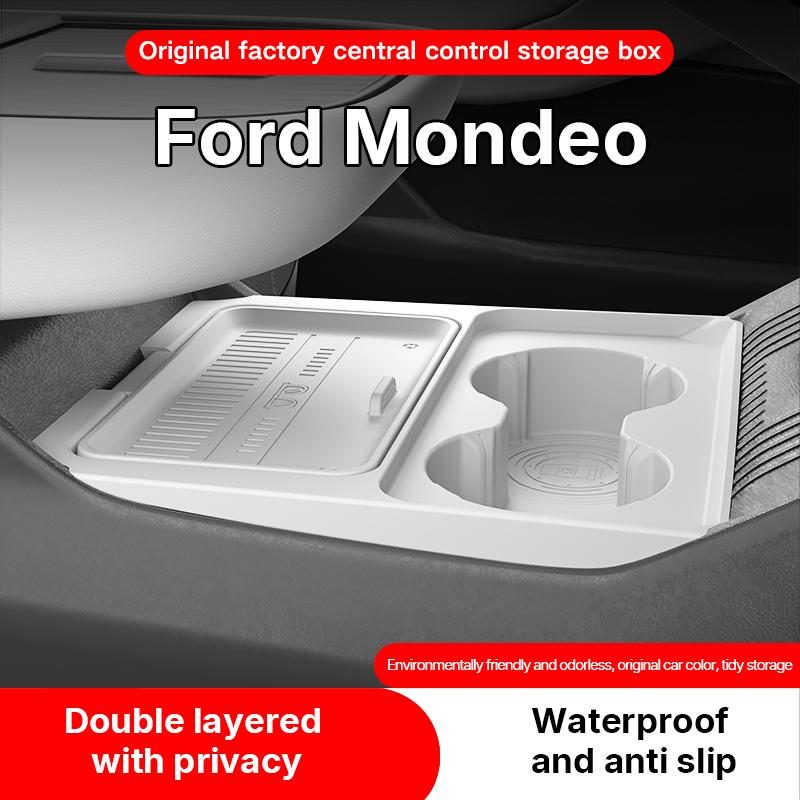 Geeignet für 26 Ford Mondeo Modelle, Aufbewahrungsbox unter dem Sitz für die Mittelkonsole, Brillenorganizer, Autozubehör Modifikations Teile