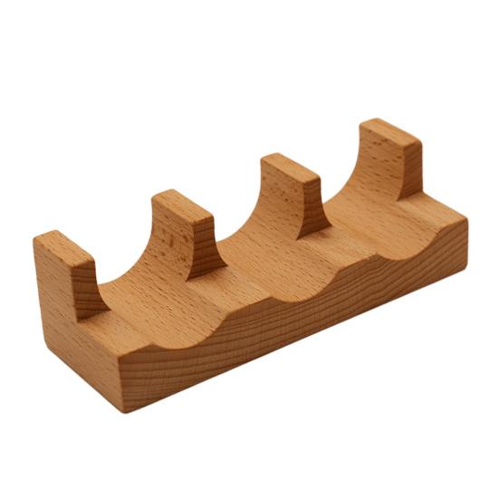 Wooden Sushi Taco Holder U-shaped Sushi Rack Sashimi Plate Sushi Hand Roll Holder Practical