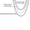 Hip Hop Gothic Thick Chain Collar Necklace For Women Multi Layered Metal Girls  Party Jewelry Gift