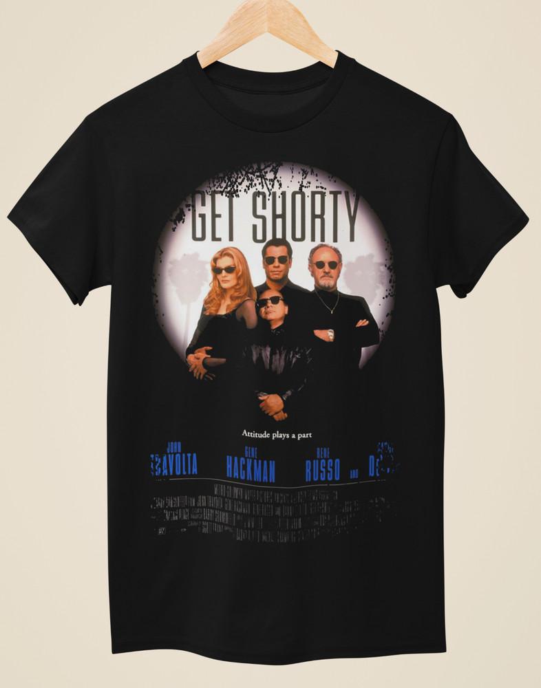 Get Shorty - Movie Poster Inspired Unisex Black T-Shirt Unisex T-Shirt M